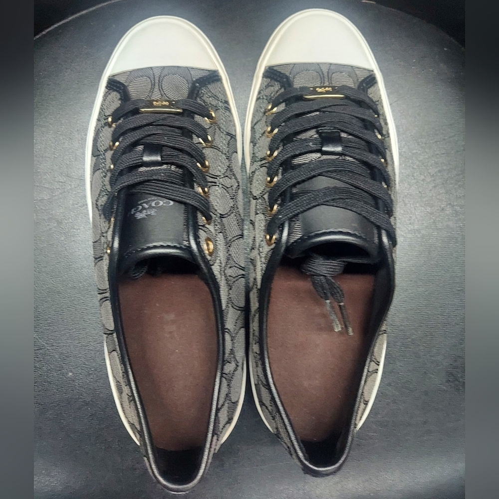 *WEEKEND SALE COACH Empire Signature Canvas Sneakers Women's Size 9 - Picture 6 of 8
